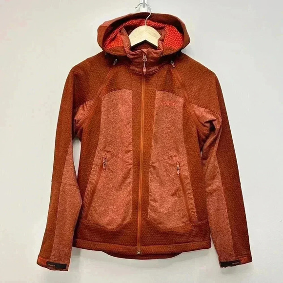 Lafuma x Montblanc Outdoor Full Zip Performance Jacket Gorpcore Orange Women's S - Picture 2 of 16